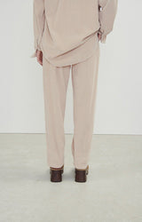 American Vintage Padow Cord Cotton Trousers in Mastic
