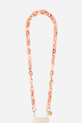 La Coque Francaise Long Pink Amber Chain