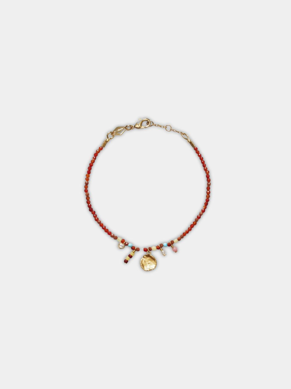 Anni Lu Maroon Harmony Bracelet Gold