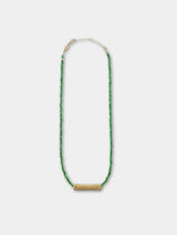 Anni Lu Tan Line Necklace Green Jade - Twenty Petworth