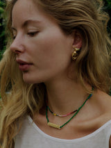 Anni Lu Tan Line Necklace Green Jade - Twenty Petworth