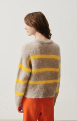 American Vintage Bymi Jumper in Bremeux Raye Marmalade