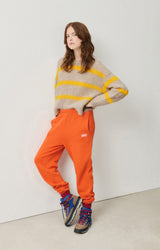 American Vintage Bymi Jumper in Bremeux Raye Marmalade