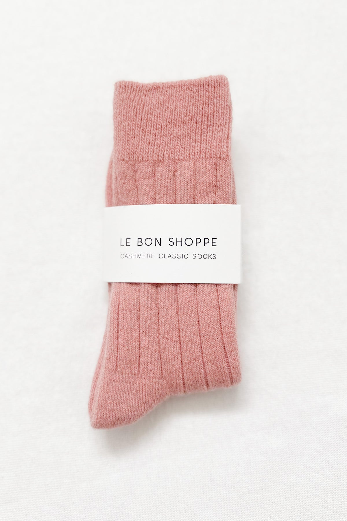 Le Bon Shoppe Classic Cashmere Socks Pink