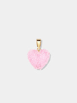 Crystal Haze Jelly Heart Classic Connector Baby Pink