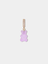 Crystal Haze Fizzy Nostalgia Bear Pave Connector Grape