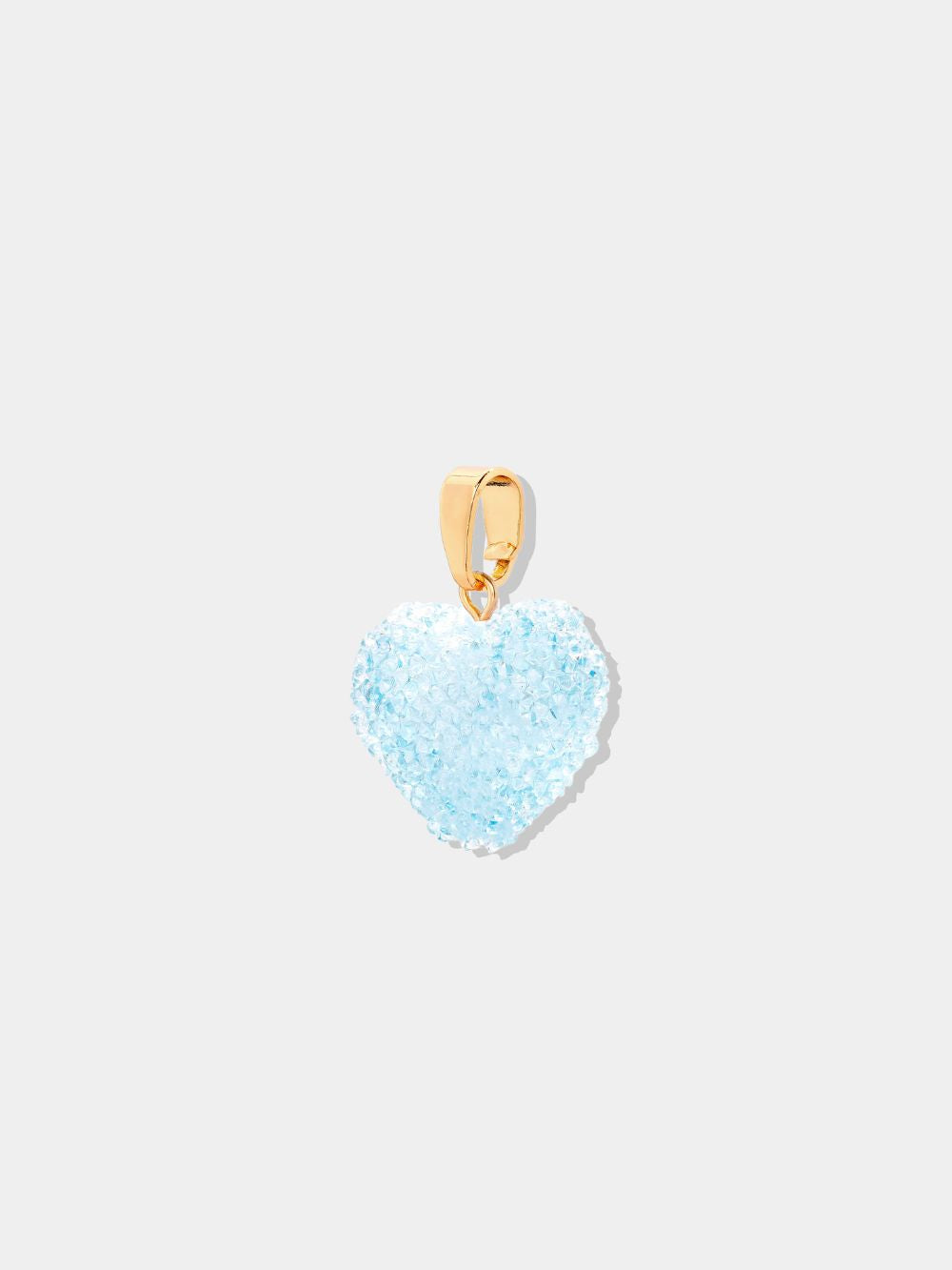 Crystal Haze Jelly Heart Classic Connector Baby Blue