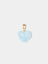 Crystal Haze Jelly Heart Classic Connector Baby Blue