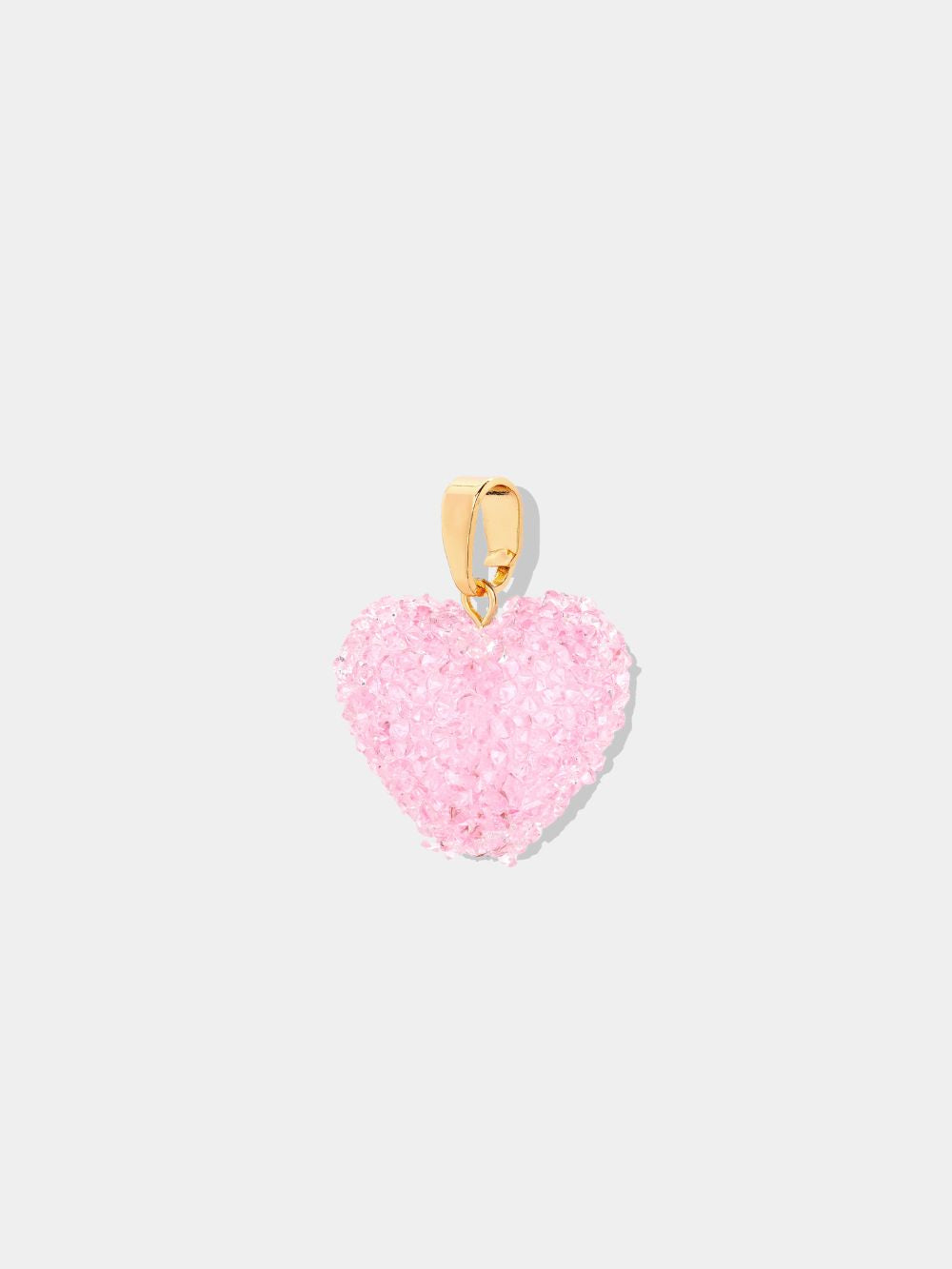 Crystal Haze Jelly Heart Classic Connector Baby Pink