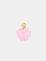 Crystal Haze Jelly Heart Classic Connector Baby Pink