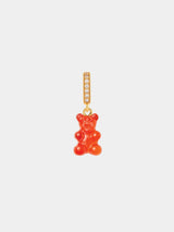 Crystal Haze Nostalgia Bear Pave Connector Jelly Red