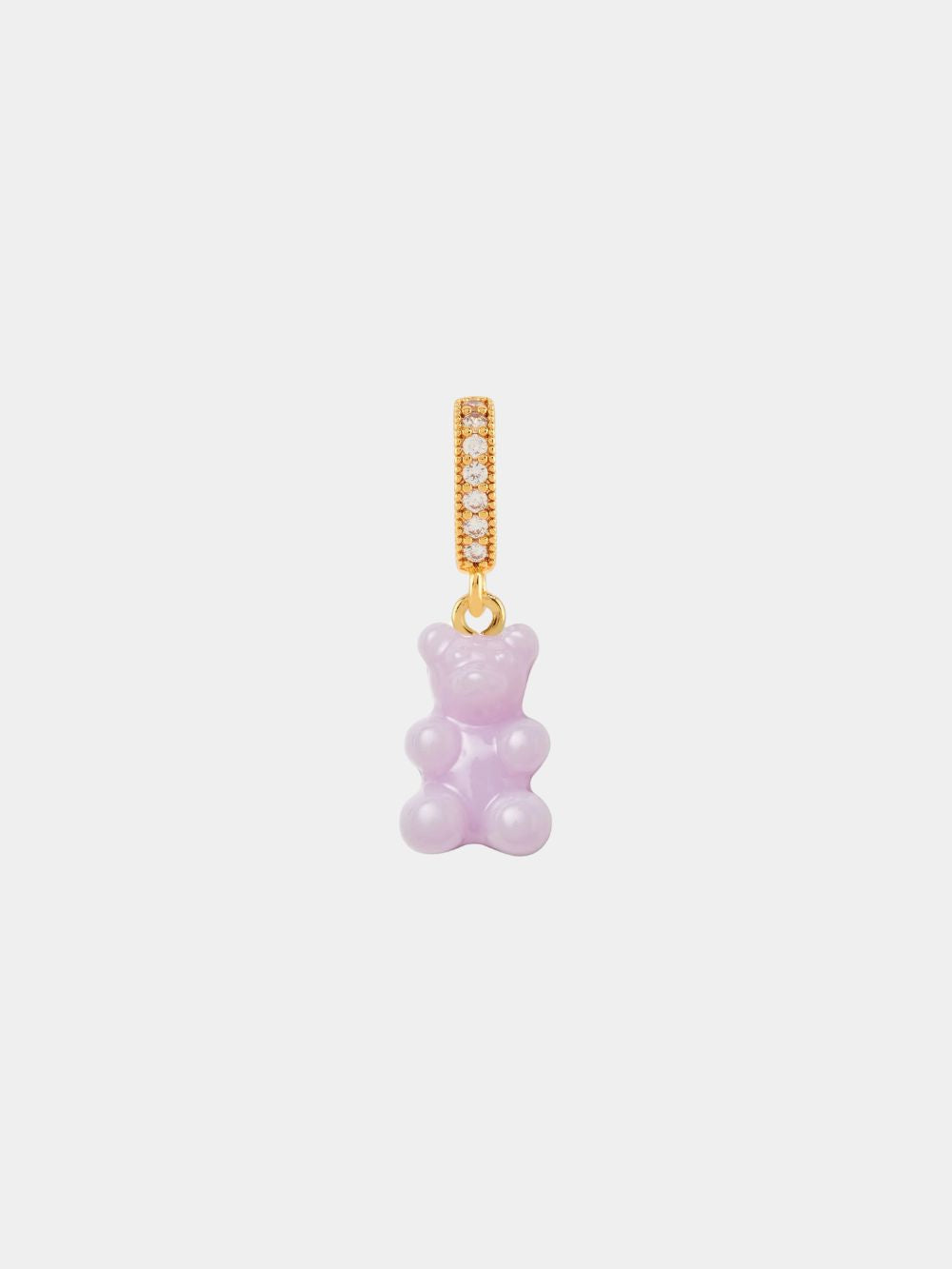 Crystal Haze Nostalgia Bear Pave Connector Lavender