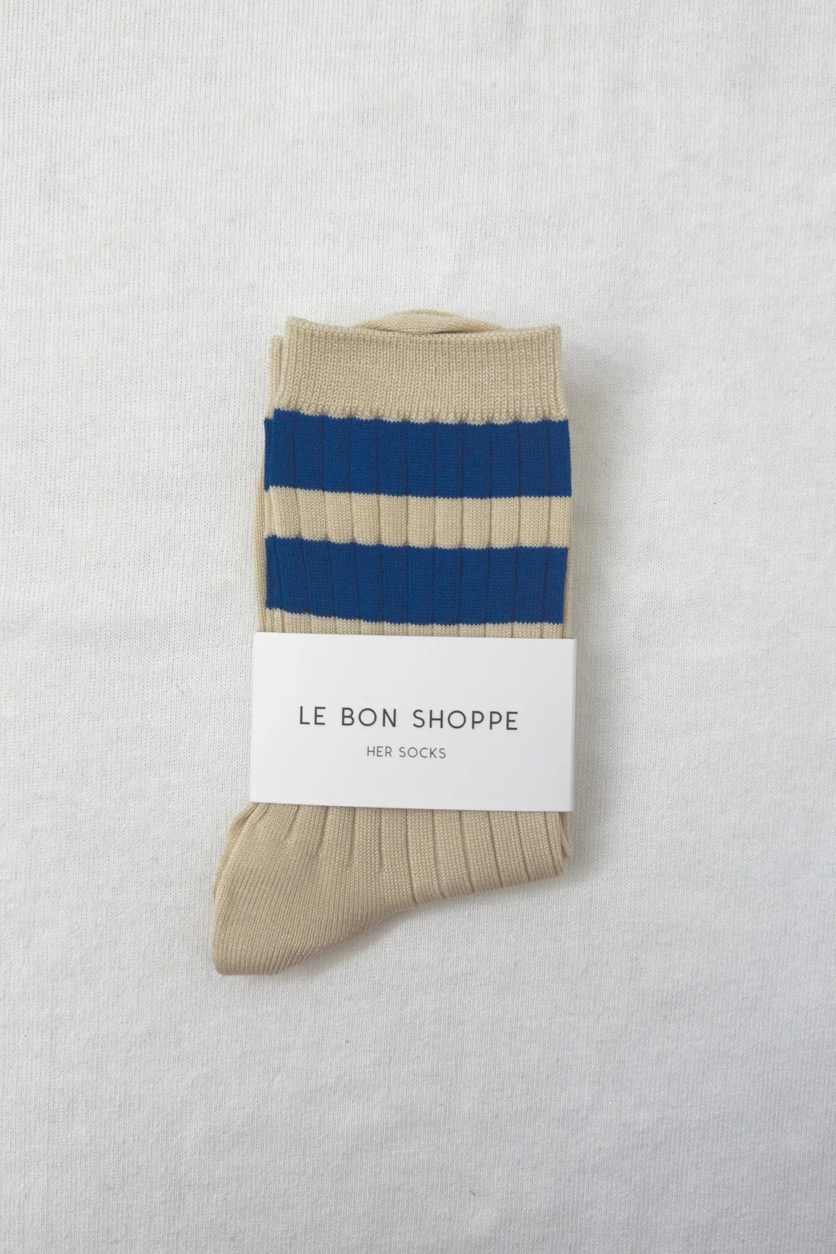 Le Bon Shoppe Her Varsity Socks Azure