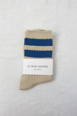 Le Bon Shoppe Her Varsity Socks Azure Le Bon Shoppe