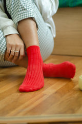 Le Bon Shoppe Her Socks in Classic Red