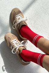 Le Bon Shoppe Boyfriend Socks Red