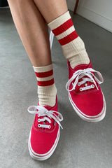 Le Bon Shoppe Her Varsity Socks Red - Twenty Petworth