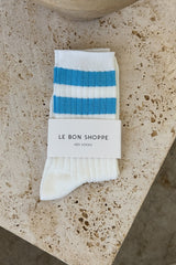 Le Bon Shoppe Her Varsity Socks Blue Stripe - Twenty Petworth