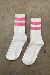 Le Bon Shoppe Her Varsity Socks Pink Stripe - Twenty Petworth