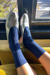 Le Bon Shoppe Her Socks in Sapphire Glitter