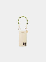 La Coque Francaise Maya Beige Green Wrist Chain - Twenty Petworth