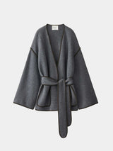 Lisa Yang Fiora Cardigan Coat in Mole Wood