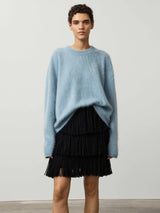 Lisa Yang Natalia Sweater in Powder Blue Brushed