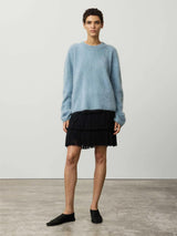 Lisa Yang Natalia Sweater in Powder Blue Brushed