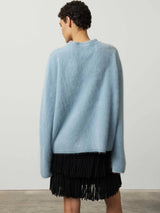 Lisa Yang Natalia Sweater in Powder Blue Brushed