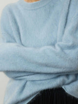 Lisa Yang Natalia Sweater in Powder Blue Brushed