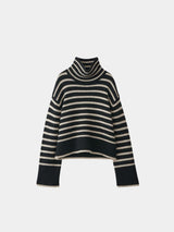 Lisa Yang Fleur Stripes Sweater Black/Sand