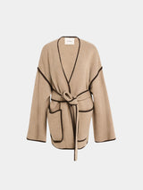 Lisa Yang Fiora Cardigan Coat in Mole