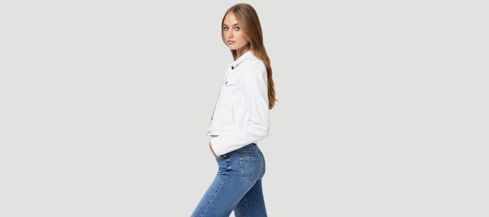 PAIGE Jeans  Kylie Crop In Optic White  Lyst