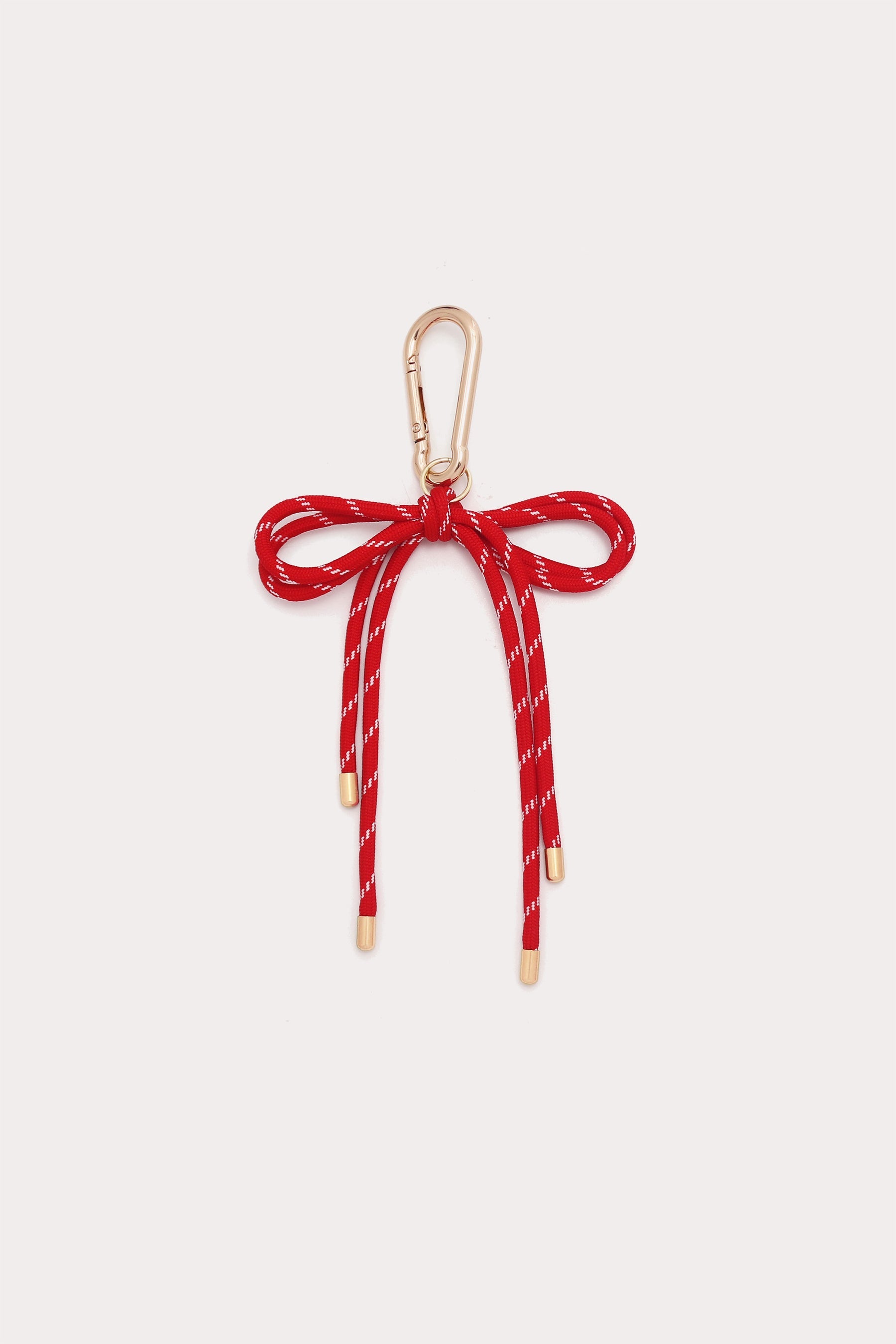 Petit Moments Rope Bow Bag Charm Red Gold - Twenty Petworth