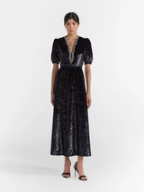 Saloni Tabitha D Dress Black Mamba - Twenty Petworth