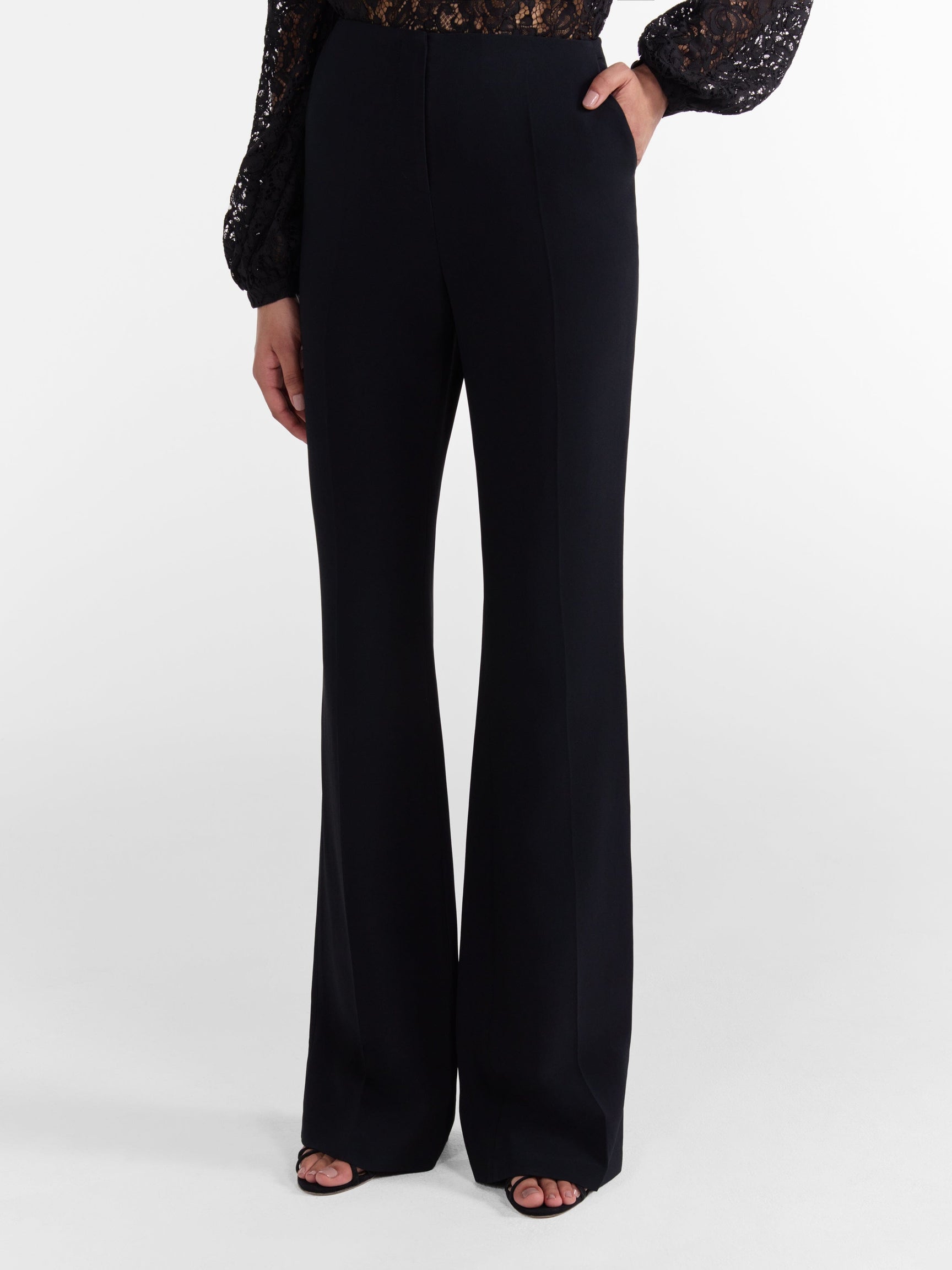 Saloni Flute B Trousers in Black - Twenty Petworth