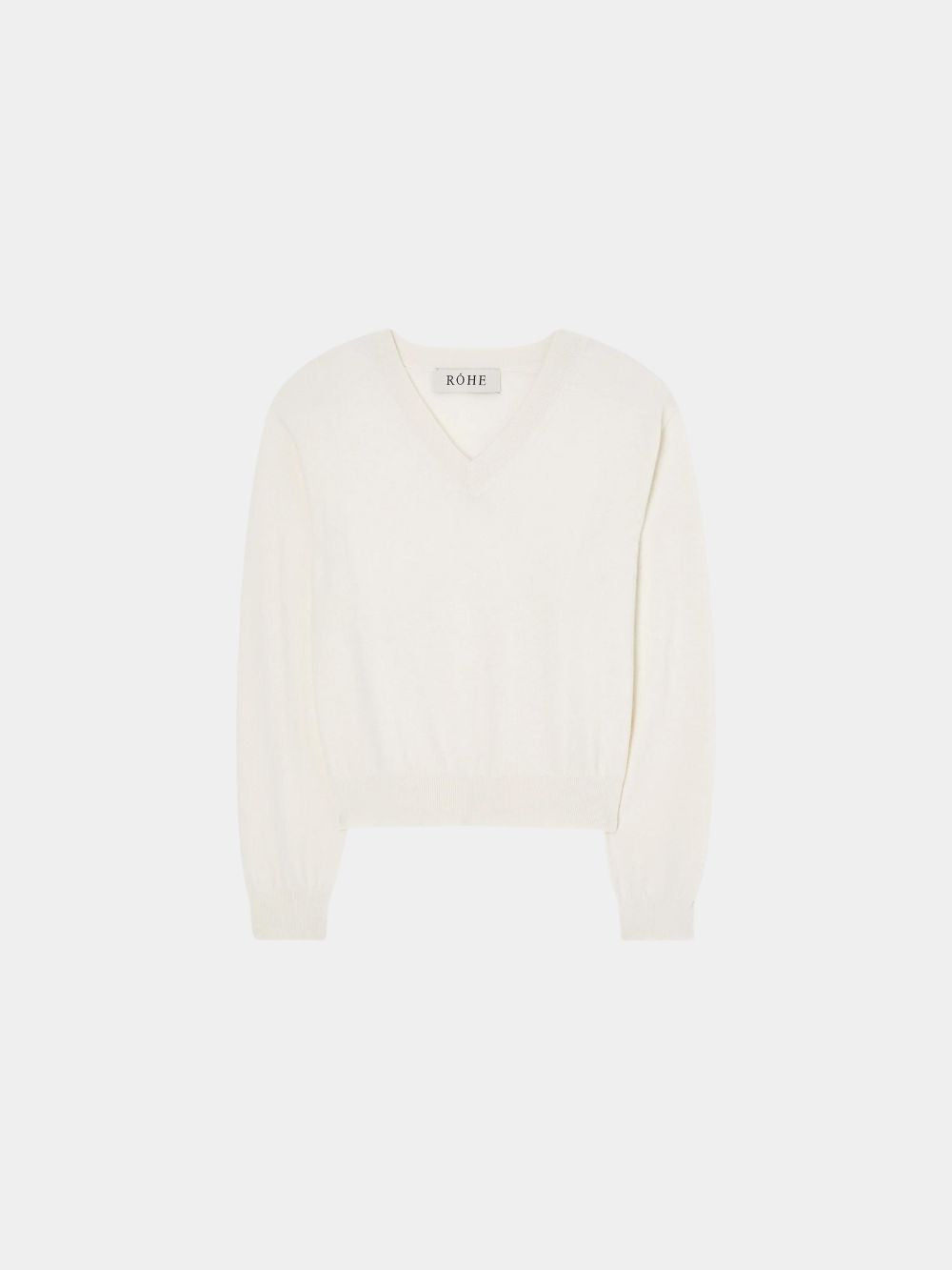 Rohe V-neck Pullover in Off White