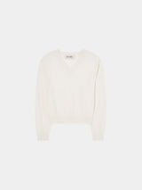 Rohe V-neck Pullover in Off White