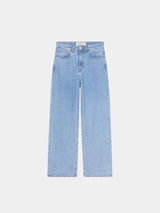 Rohe Low Waist Wide Leg Denim in Blue