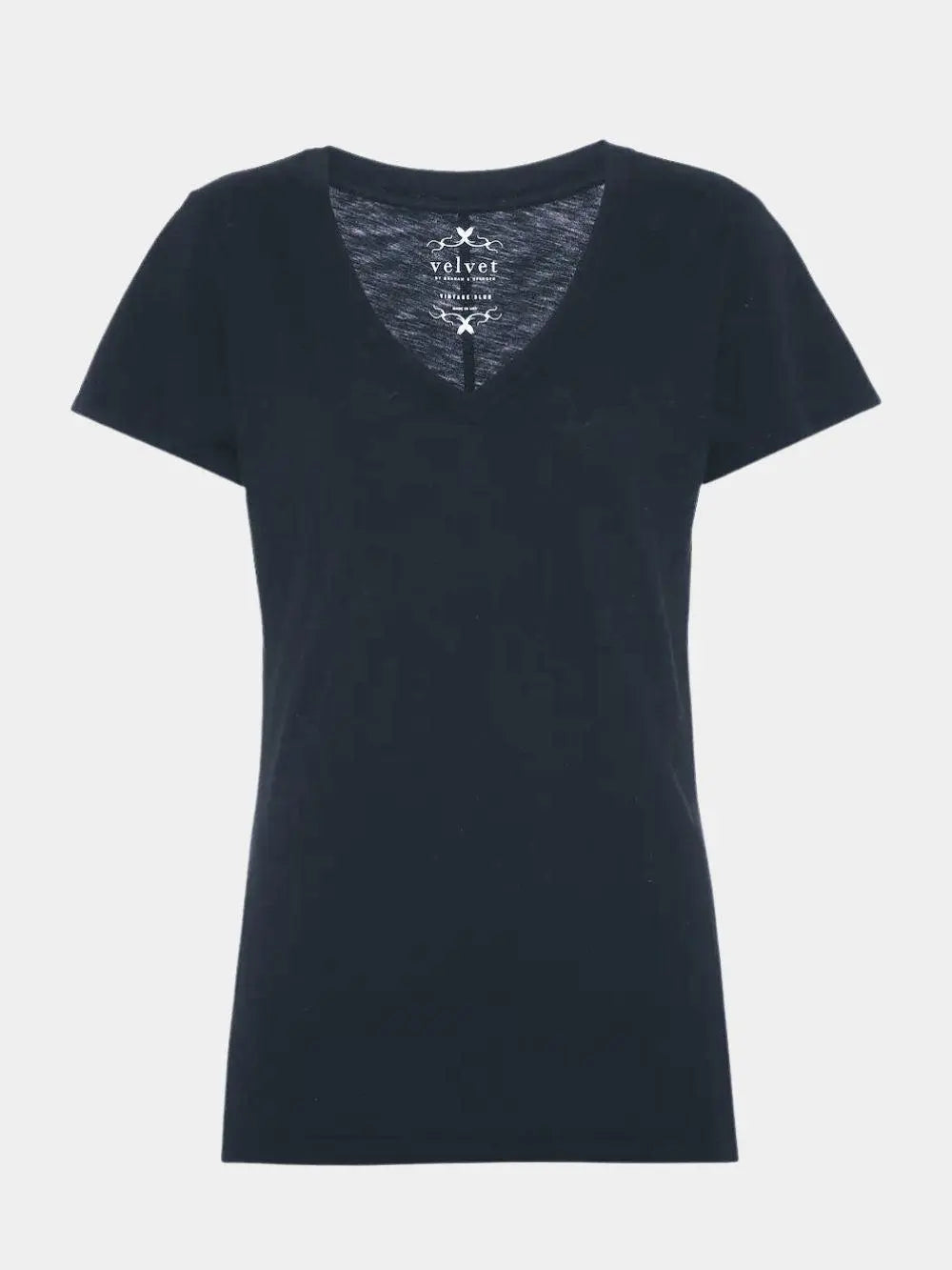 Velvet Lilith V Neck T Shirt Ink