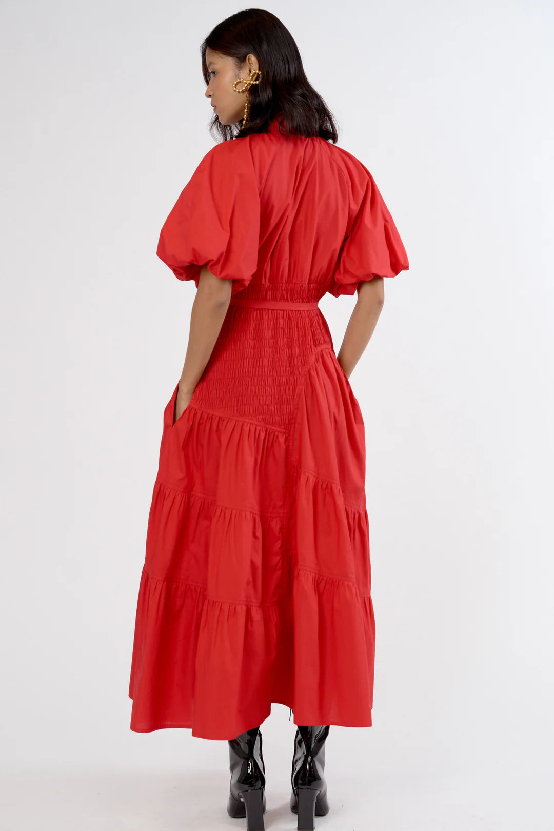 Lovebirds Claudia Dress in Scarlet