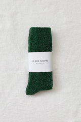 Le Bon Shoppe Winter Sparkle Socks Evergreen