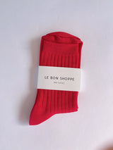 Le Bon Shoppe Her Socks in Classic Red